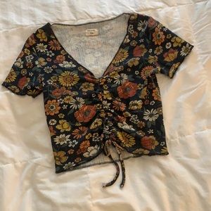 Ghanda Co. Floral Crop Top